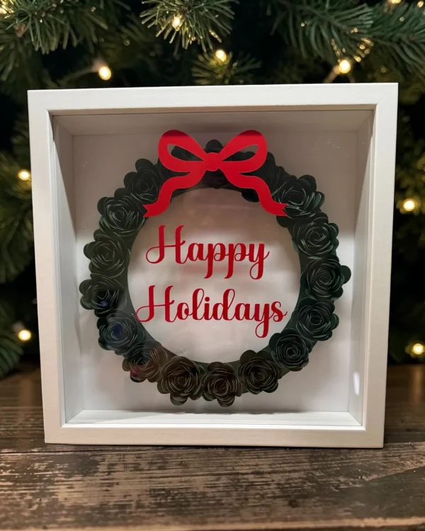 Happy Holidays Wreath