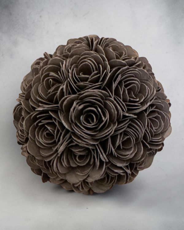 Brown Rose Sphere, 3.5"